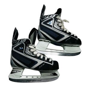 CCM Vector Performance Black and White Performance Skates